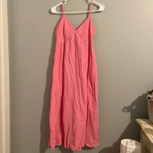 Pink maxi dress
